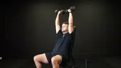 1-1-2 dumbbell shoulder press