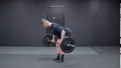 Barbell bent over rows