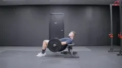 Barbell hip thrust
