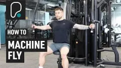 Chest fly machine