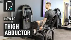 Hip abductor machine