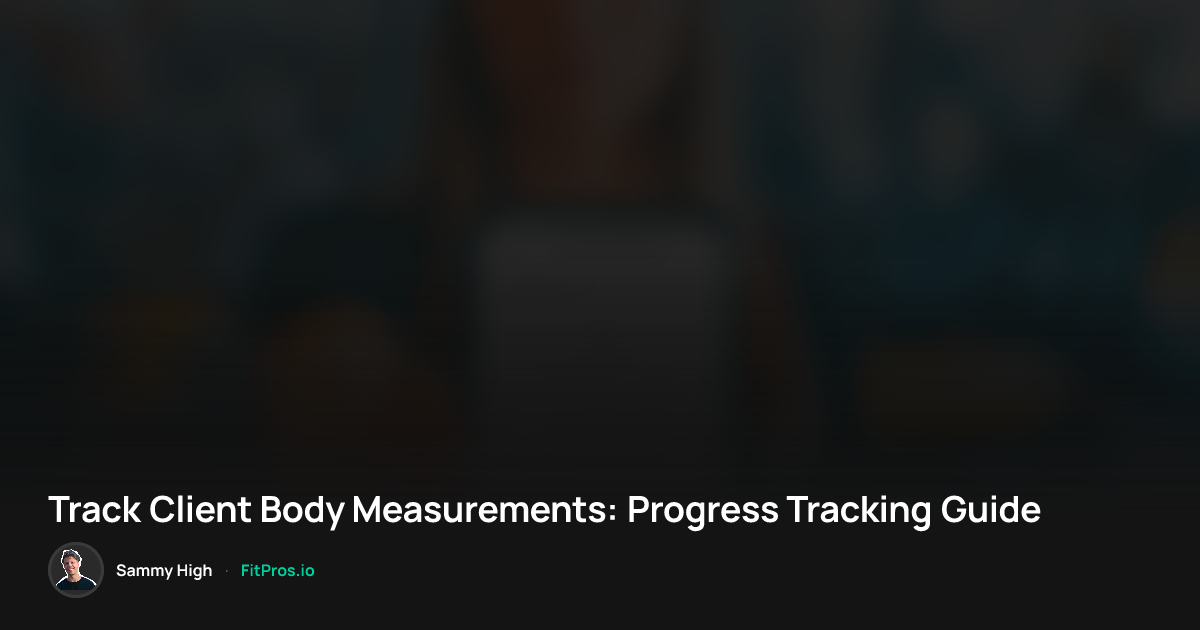 Track Client Body Measurements: Progress Tracking Guide